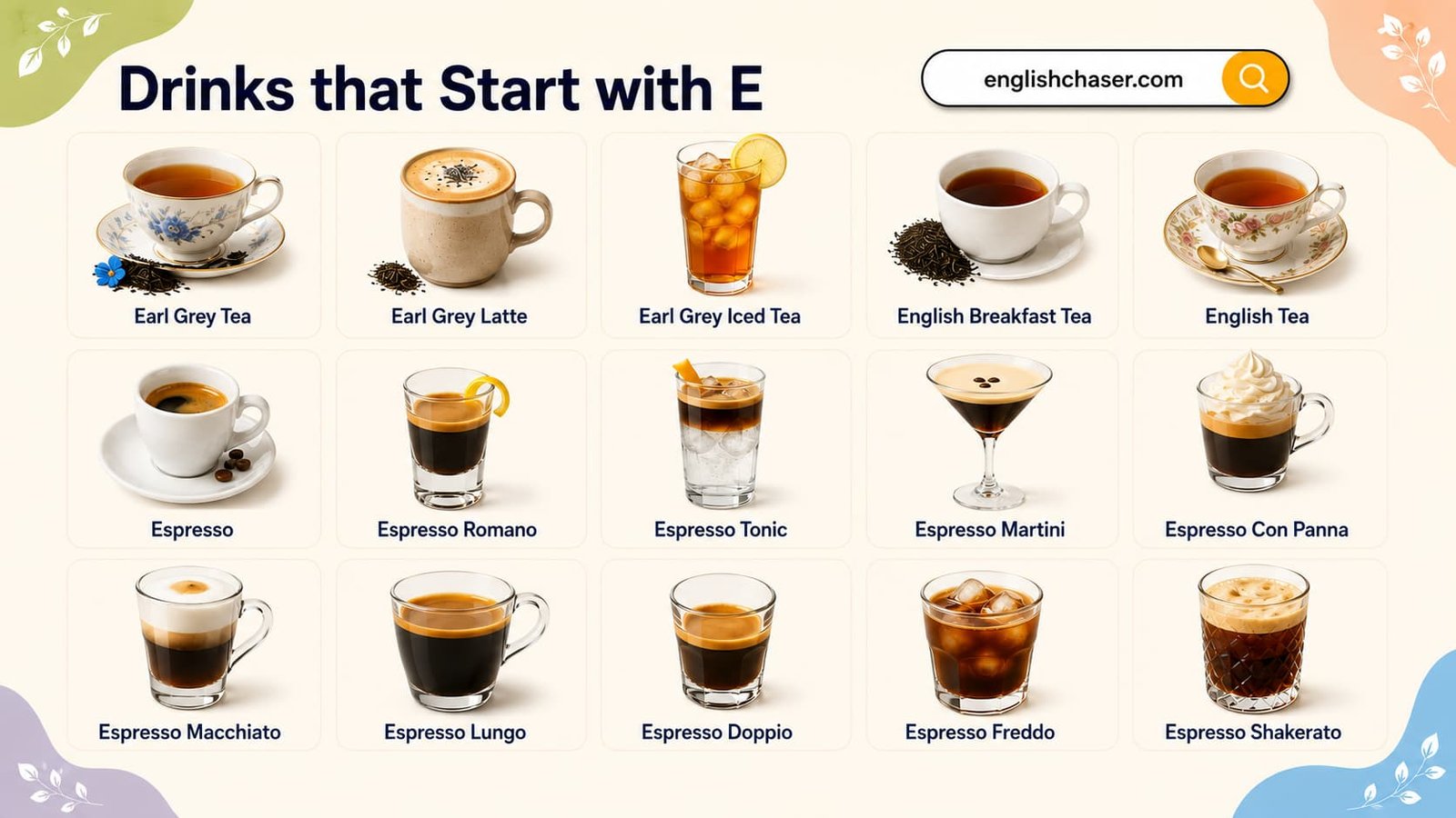 Drink Begins with E 101 Drinks that Start with E with Pictures
