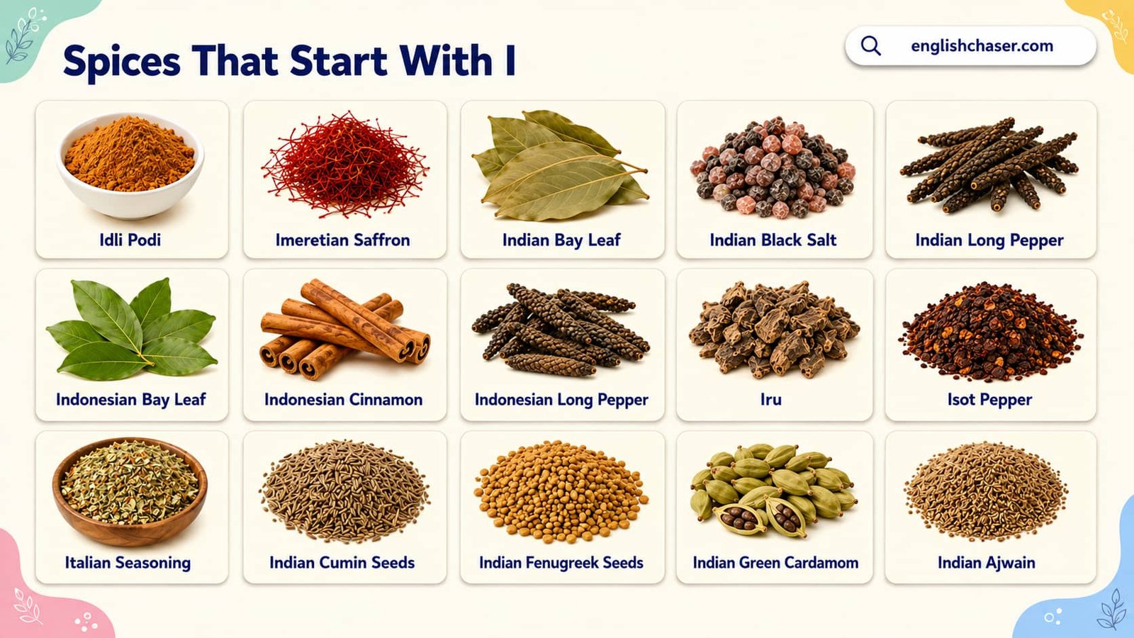 Spices That Start With I: 32+ Spices List With Pictures and Uses